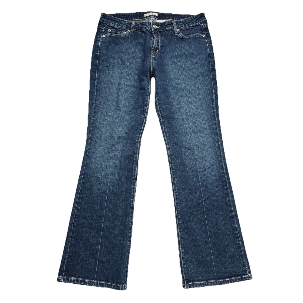 Y2K Levis 545 Low Bootcut Jeans 10/12 (32x30) Blue Denim Stretch Womens